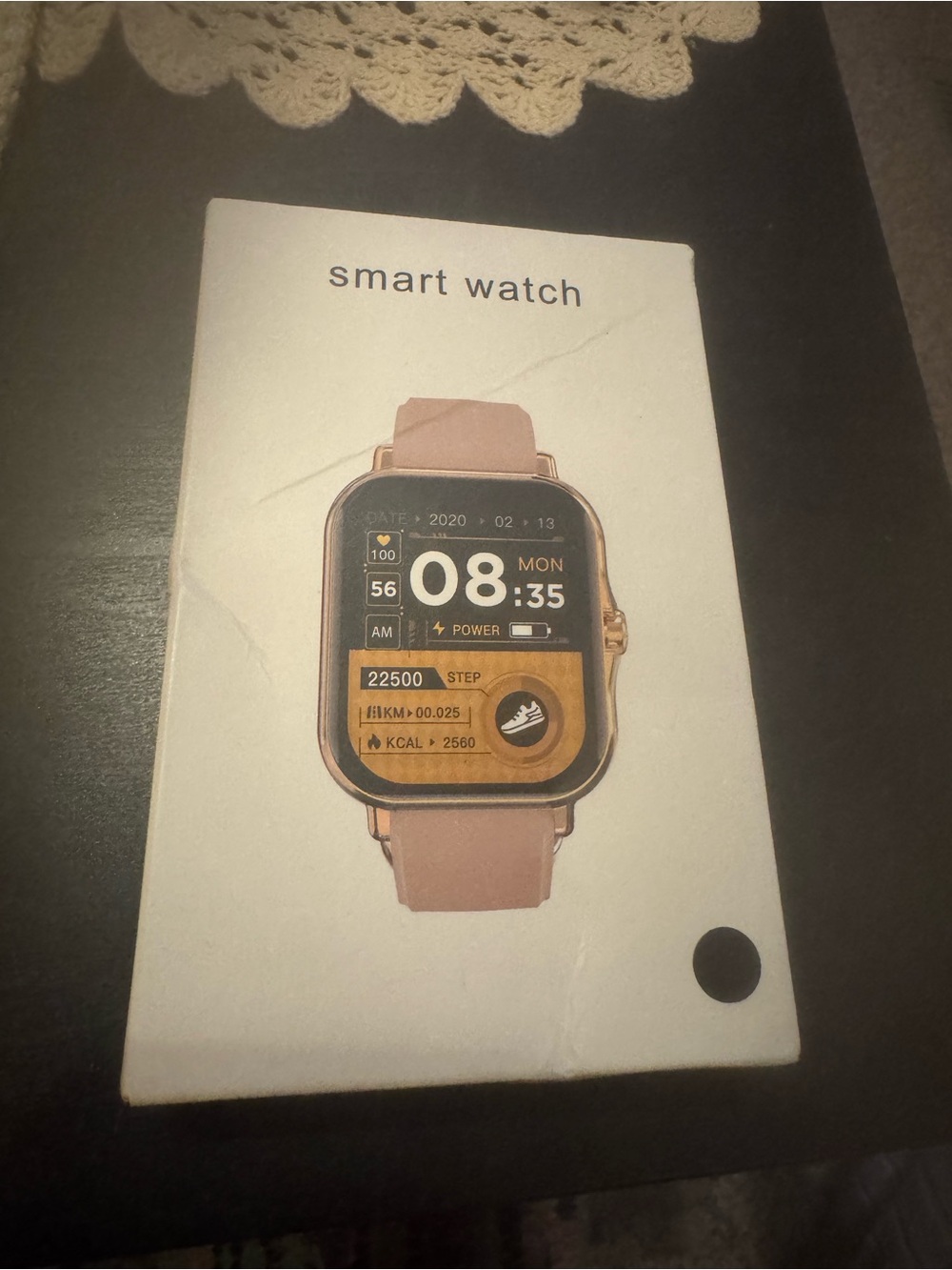 Pink Smart Watch with Rose Gold Case - Women’s Fitness Watch